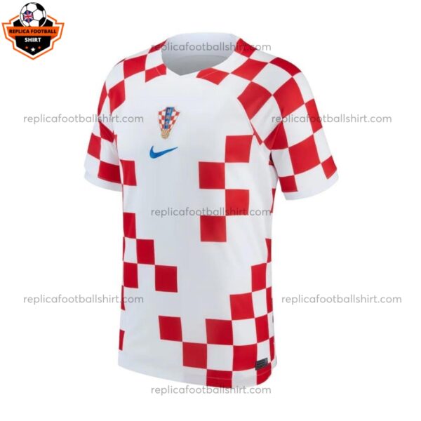 Croatia Home Stadium Shirt World Cup Men Replica Football Shirt 2022 Front View