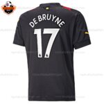 Manchester City Away Men Replica Football Shirt 22/23 DE BRUYNE 17 Printed