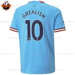 Manchester City Home Men Replica Football Shirt 22/23 GREALISH 10 Printed