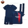 Paris Saint Germain Home Kid Replica Football Kit 2023/24 Front View