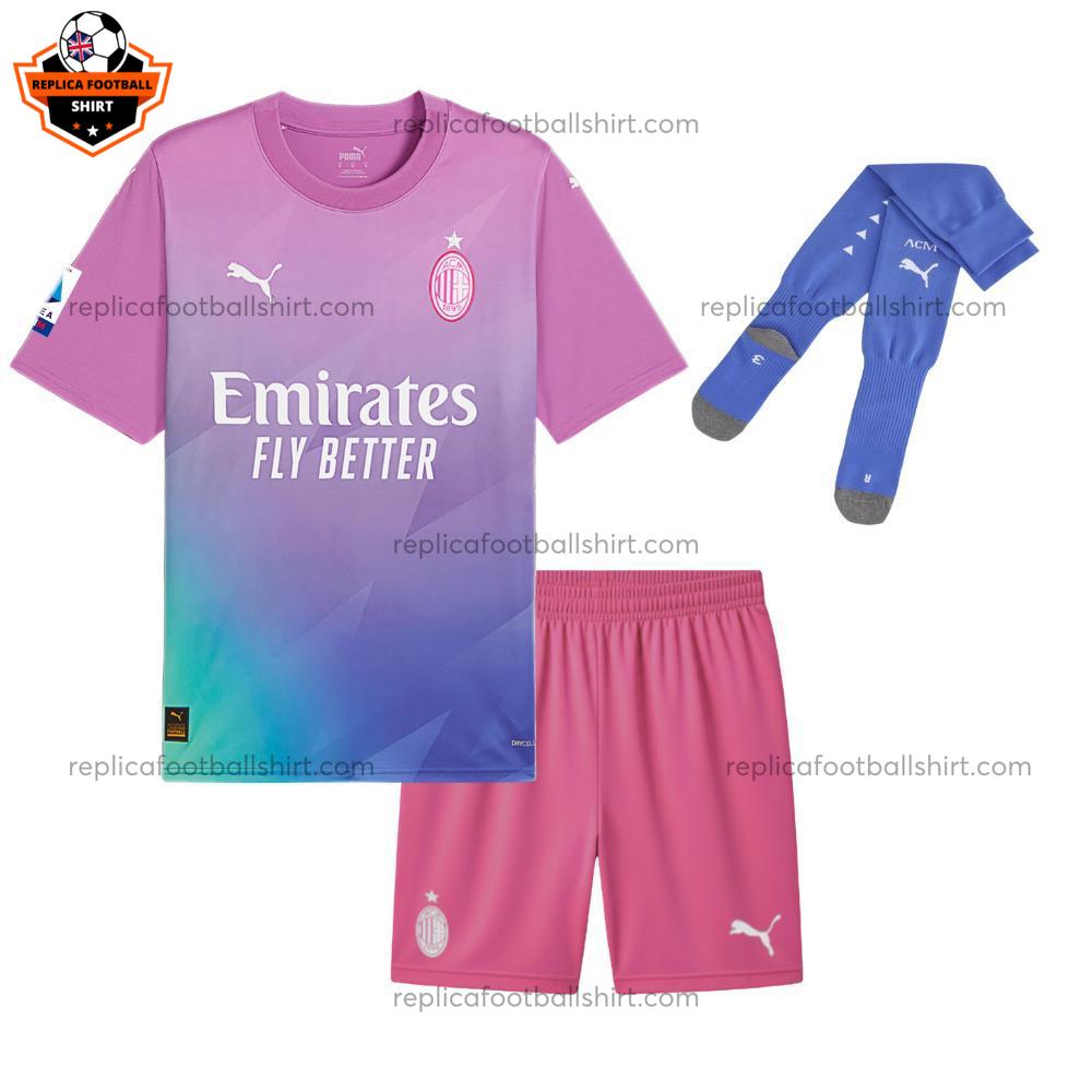 AC Milan Third Kid Replica Football Kit 2023-24