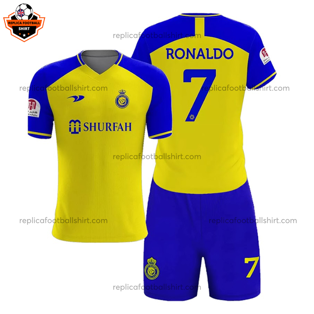 Al Nassr Home Kid Replica Kit Ronaldo 7