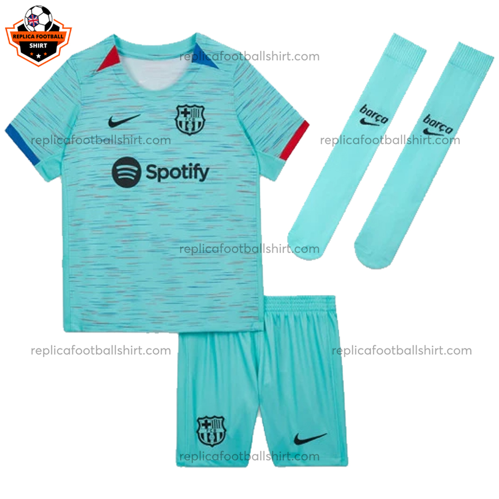 Barcelona Third Kid Replica Kit 2023/24