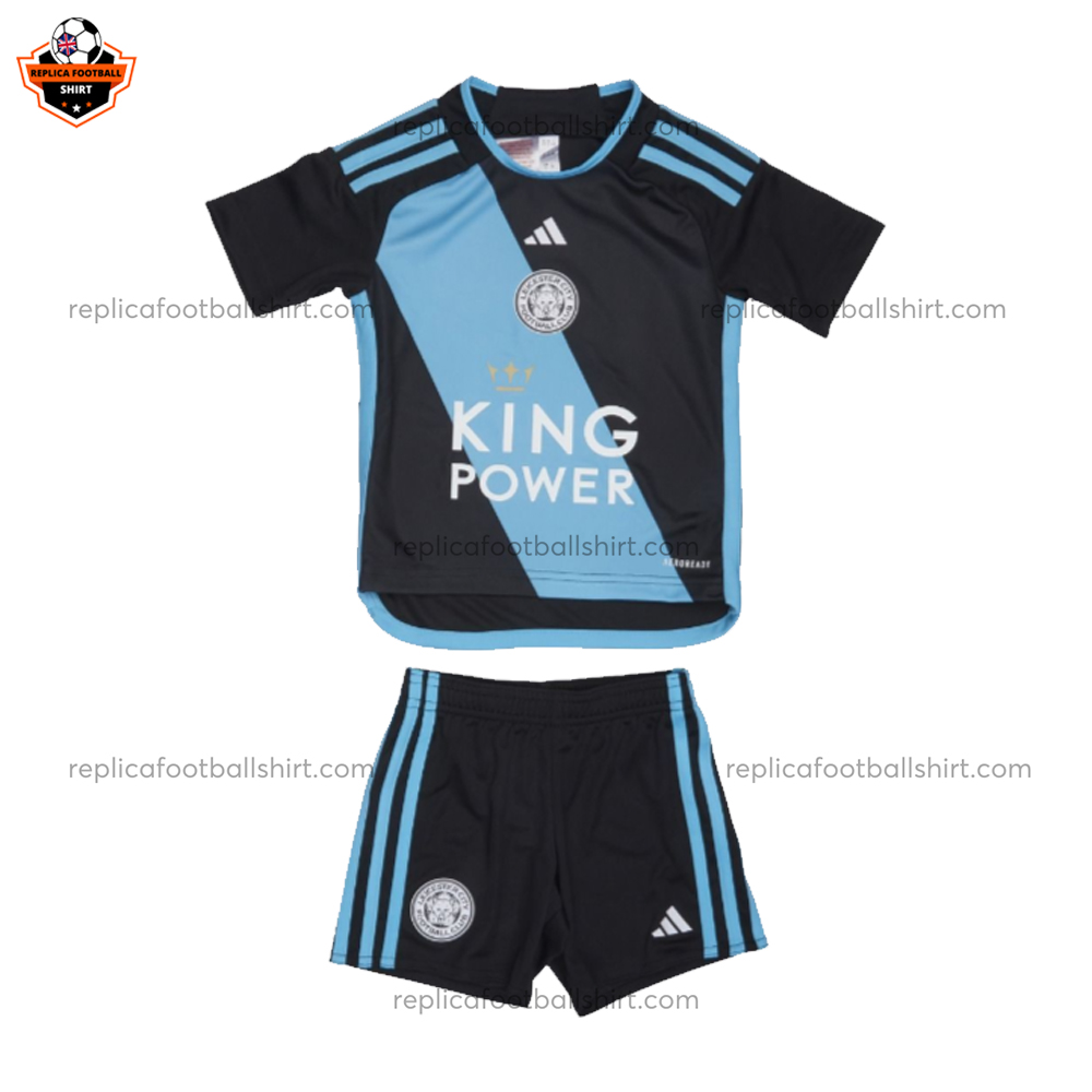 Leicester City Away Kid Replica Kit 23/24