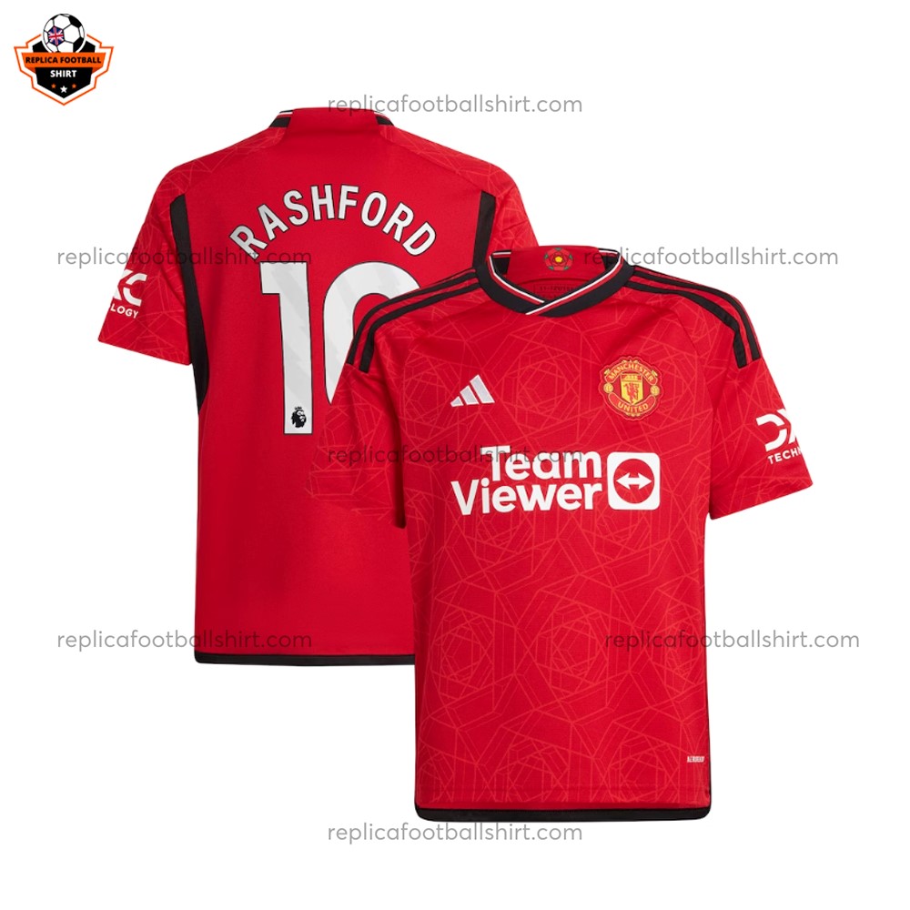 Man Utd Home Replica Shirt Rashford 10