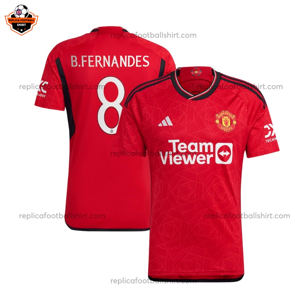 Man Utd Home Replica Shirt B.Fernandes 8