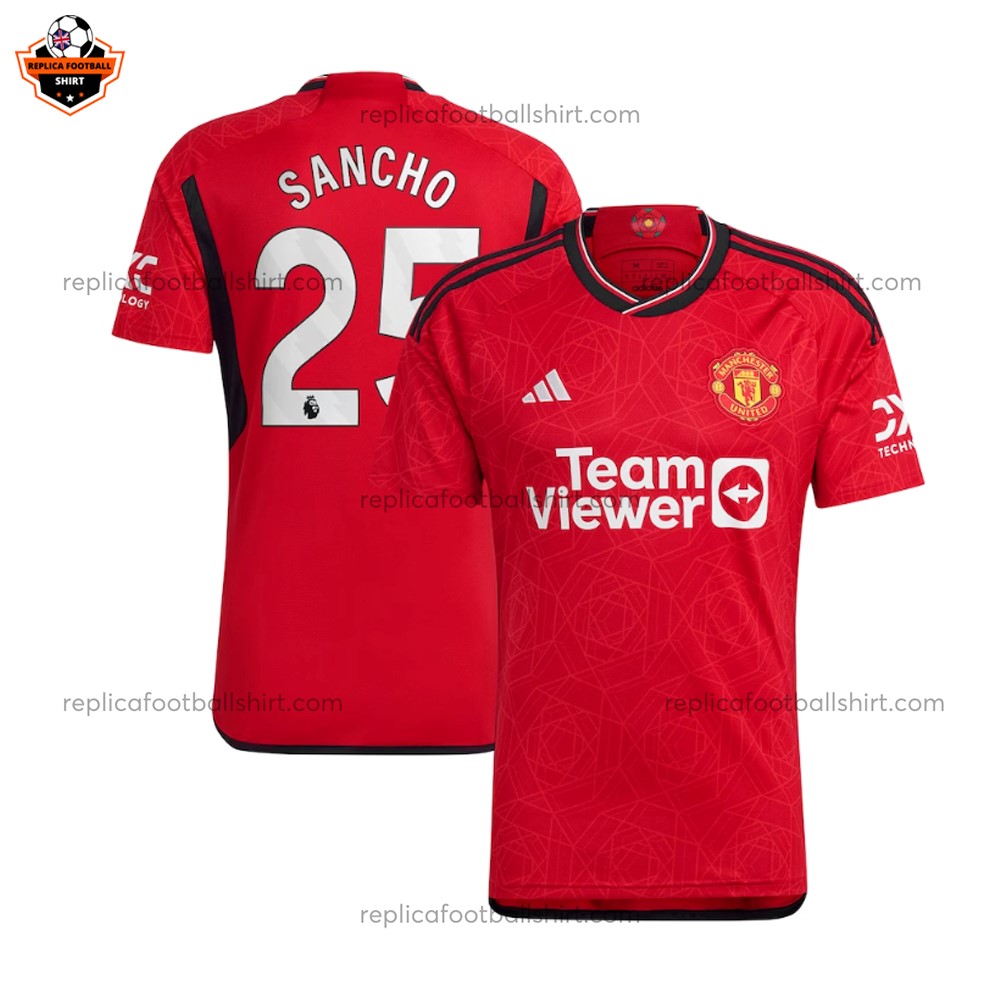 Man Utd Home Replica Shirt Sancho 25