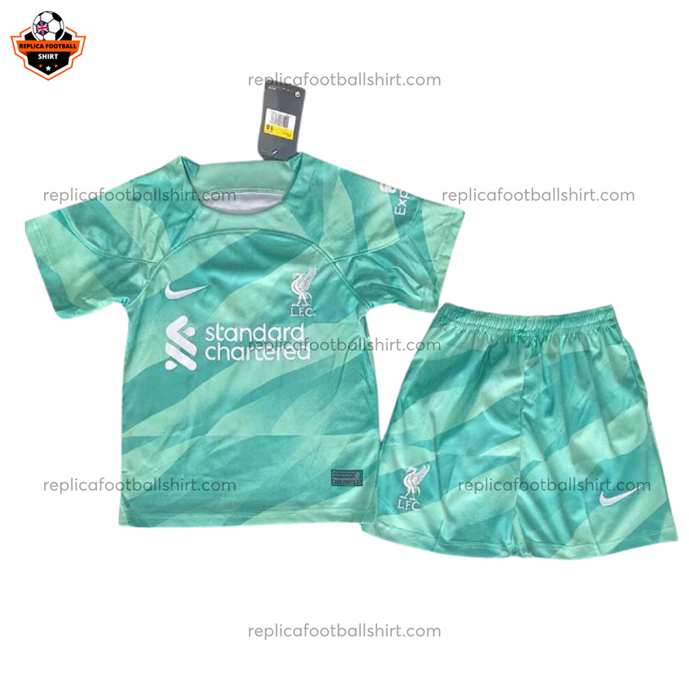 Liverpool Green Goalkeeper Kid Replica Kit