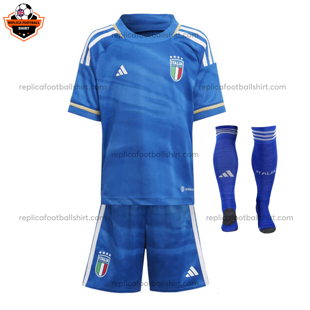 Italy Home Kid Replica Football Kit 2023