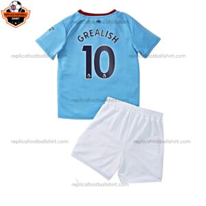 Man City Home Kid Replica Kit Grealish 10