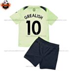 Manchester City Third Kid Replica Football Kit 2022/23 Grealish 10 Printed