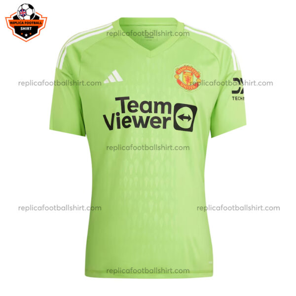 Man Utd Green Goalkeeper Men Replica Shirt - front