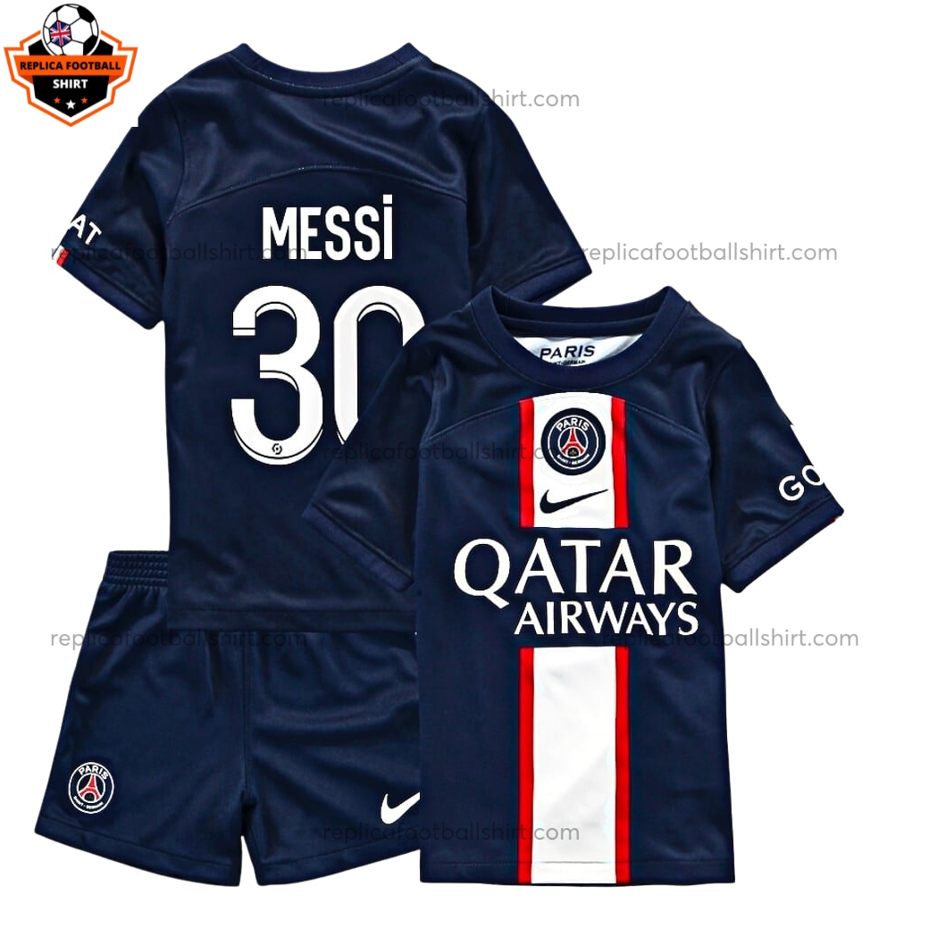 PSG Home Kid Replica Kit Messi 30