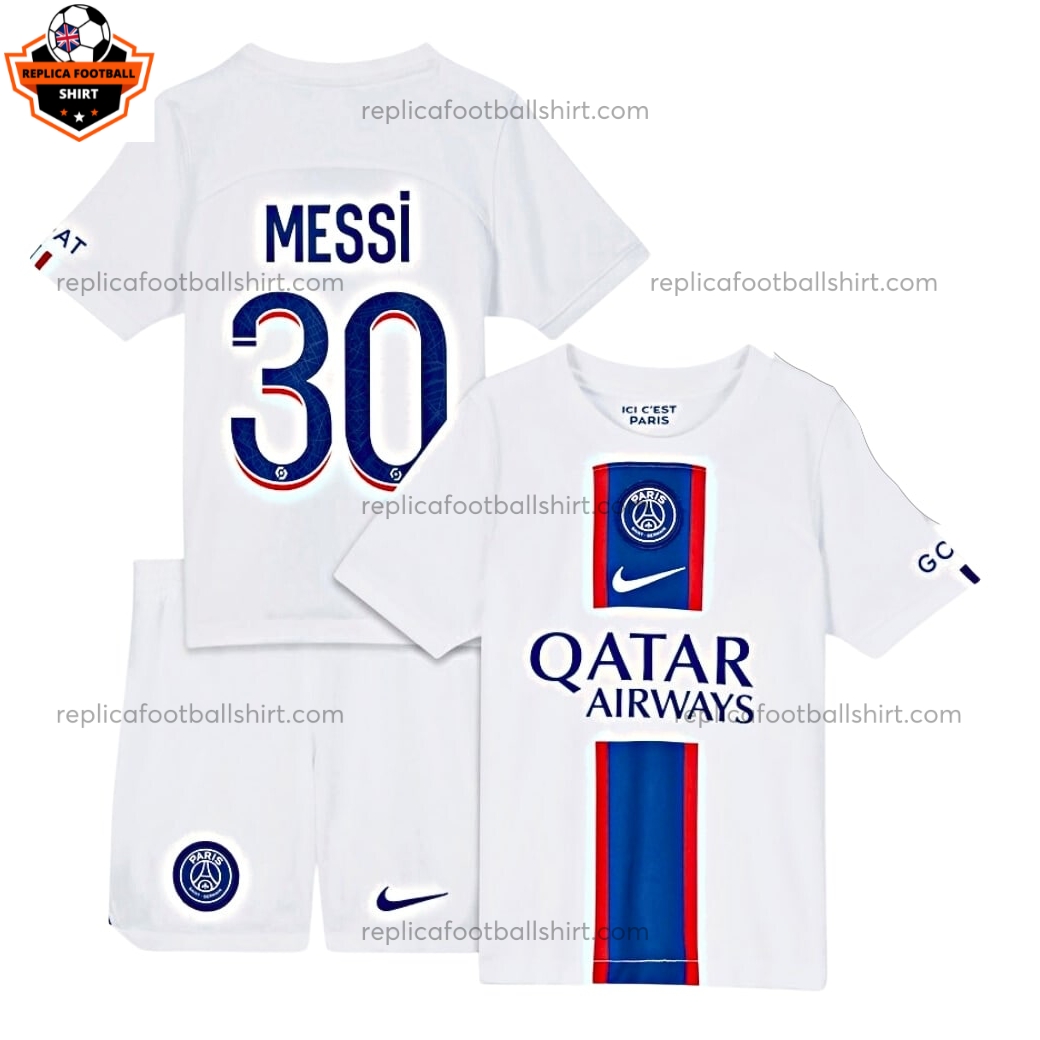 PSG Third Kid Replica Kit Messi 30