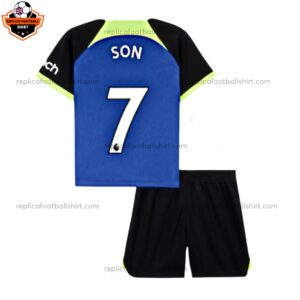 Tottenham Away Kid Replica Kit Son 7