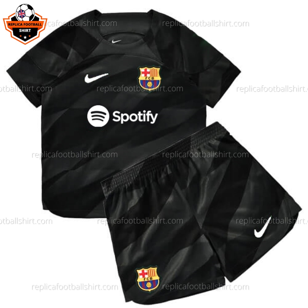 Barcelona Goalkeeper Black Kid Replica Kit 23/24