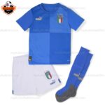 Italy Home Kids World Cup Replica Football Kit 2022