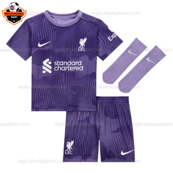 Liverpool Third Kids Replica Kit 23/24 - front