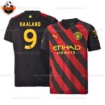 Manchester City Away Men Replica Football Shirt 22/23 HAALAND 9 Printed