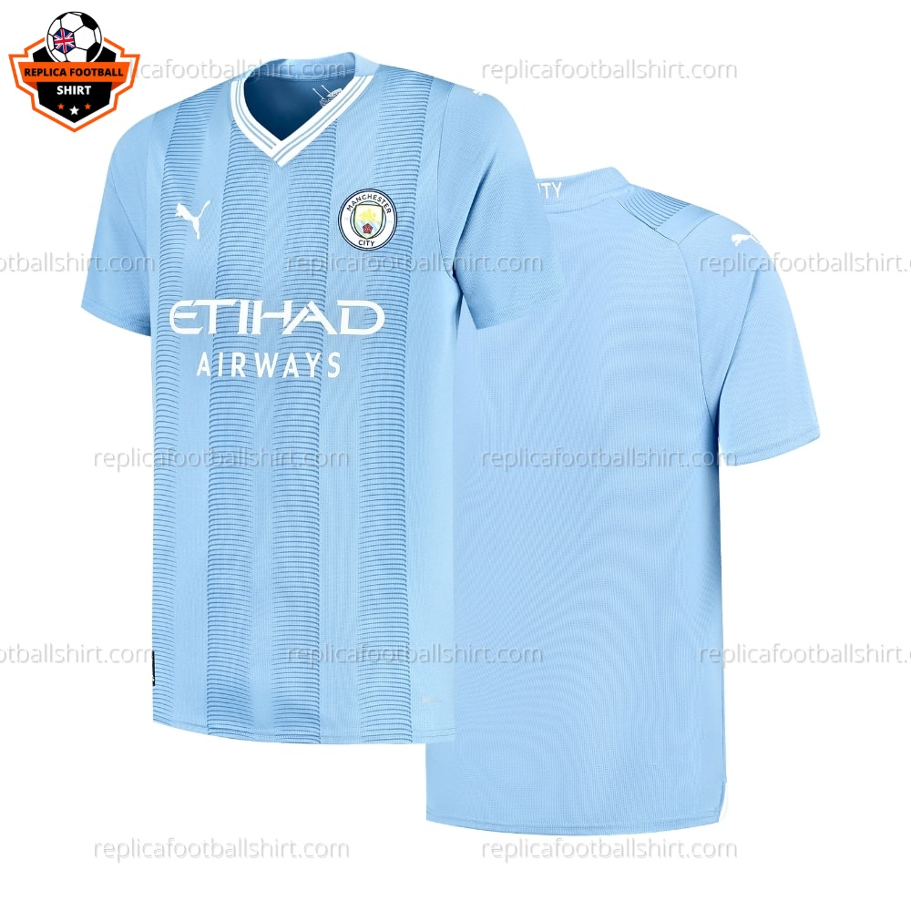 Man City Home Replica Football Shirt