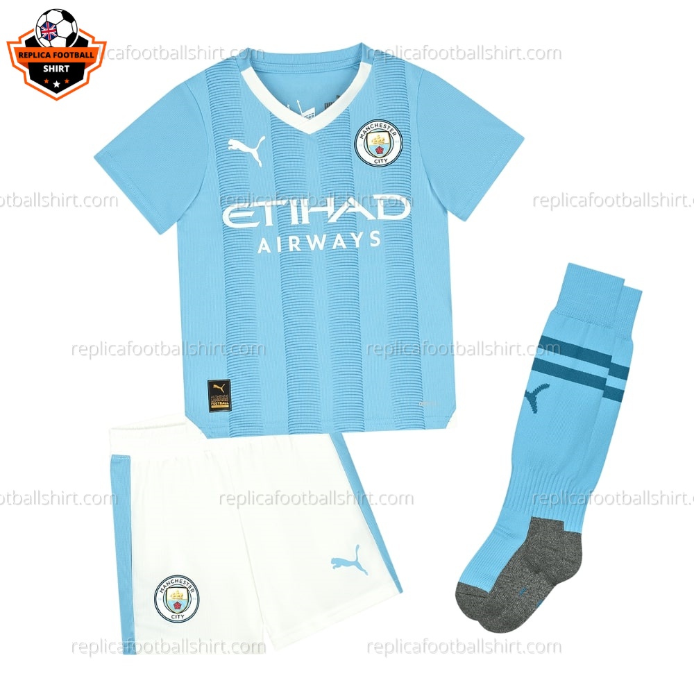 Man City Home Kid Replica Football Kit