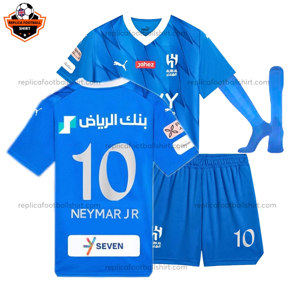 RFS_Al Hilal Home Kids Kit 2023-24 Neymar 10 Printed