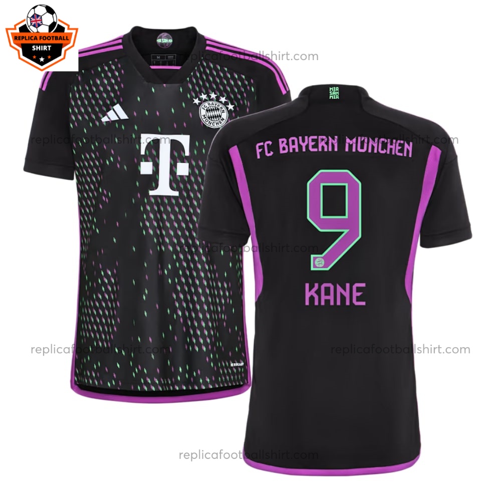 Bayern Kane 9 Away Kids Football Kit 23 24 (1)_Replica Football Shirt