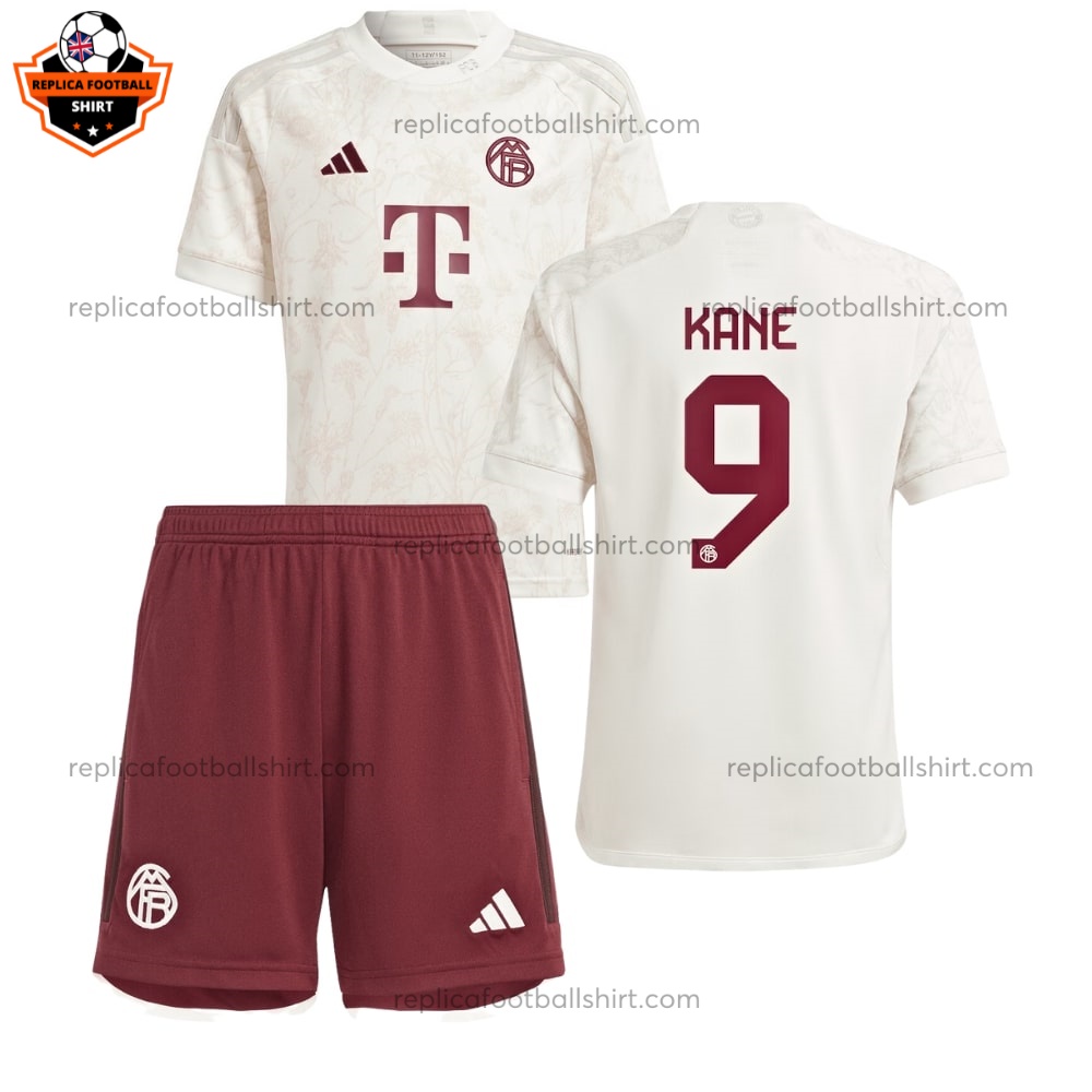 Bayern Munich Kane 9 Third Kids Football Kit 23 24