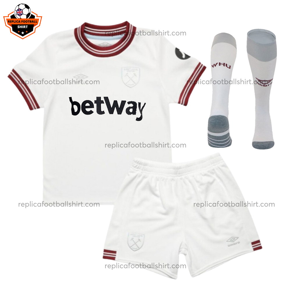 West Ham Away Kid Replica Kit 2023/24