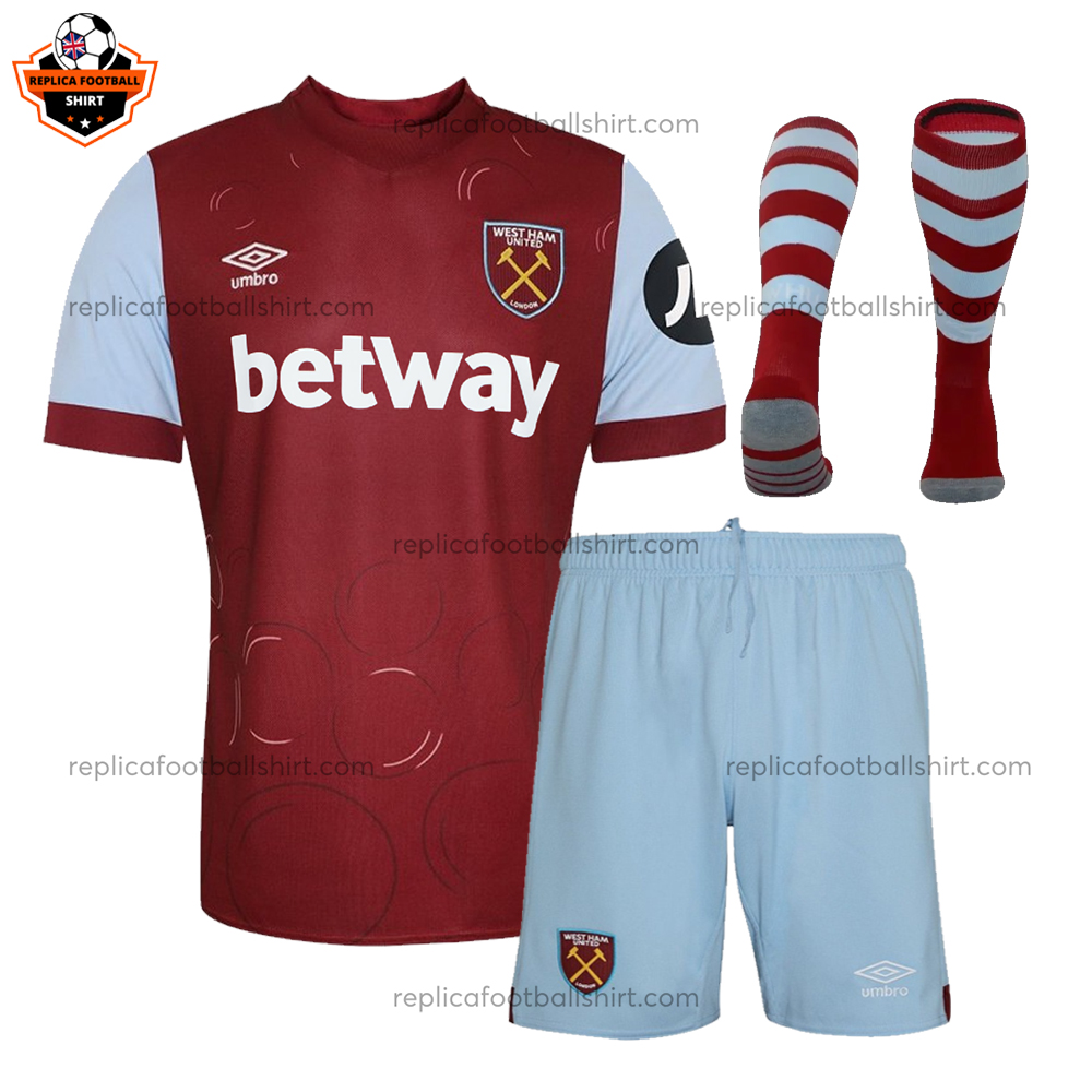 West Ham Home Kid Replica Kit 23/24