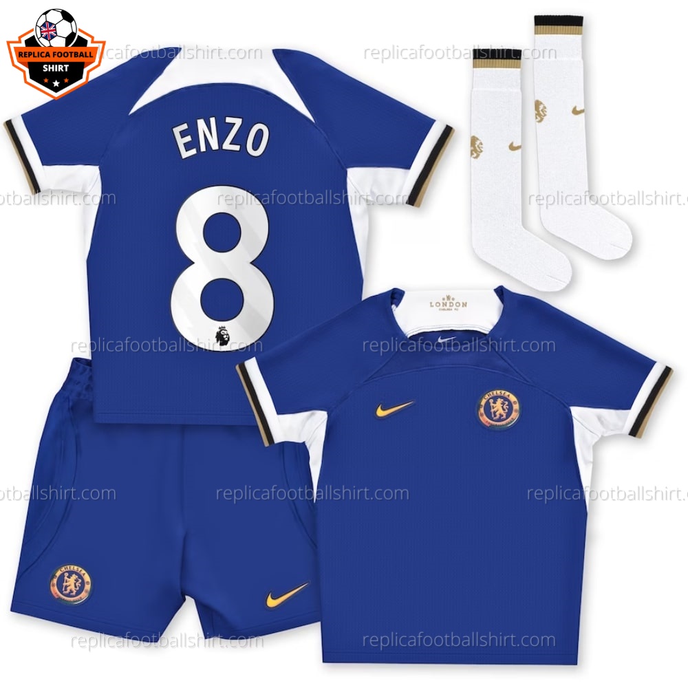 Chelsea Home Kid Replica Kit Enzo 8