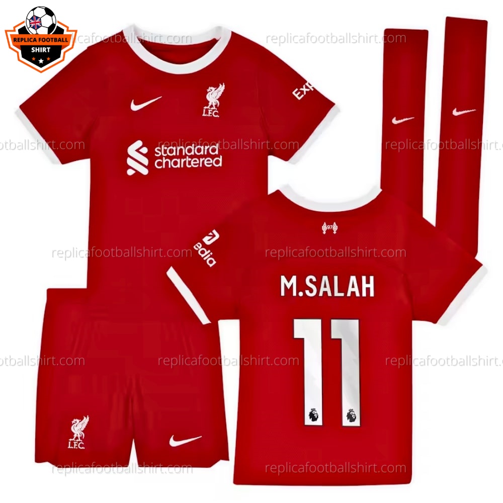 Liverpool Home Kid Replica Kit Salah 11