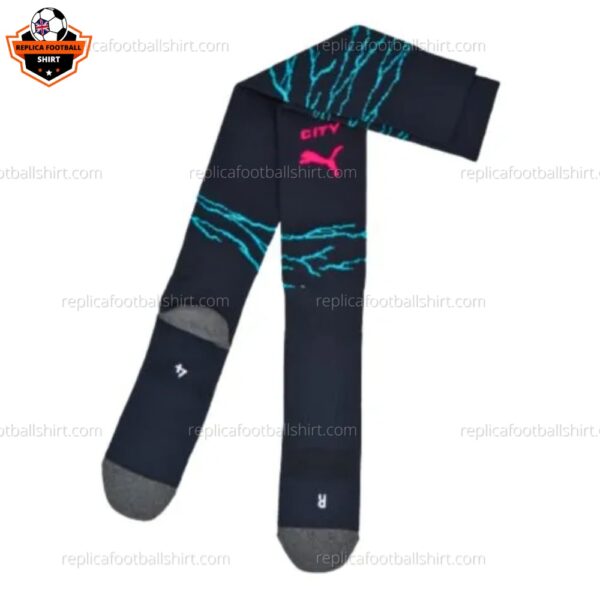 Man City Third Kids Replica Kit 23/24 - Sock