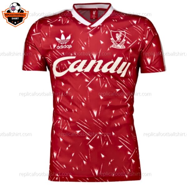 Retro Liverpool Home Replica Football Shirt 89/91 - front