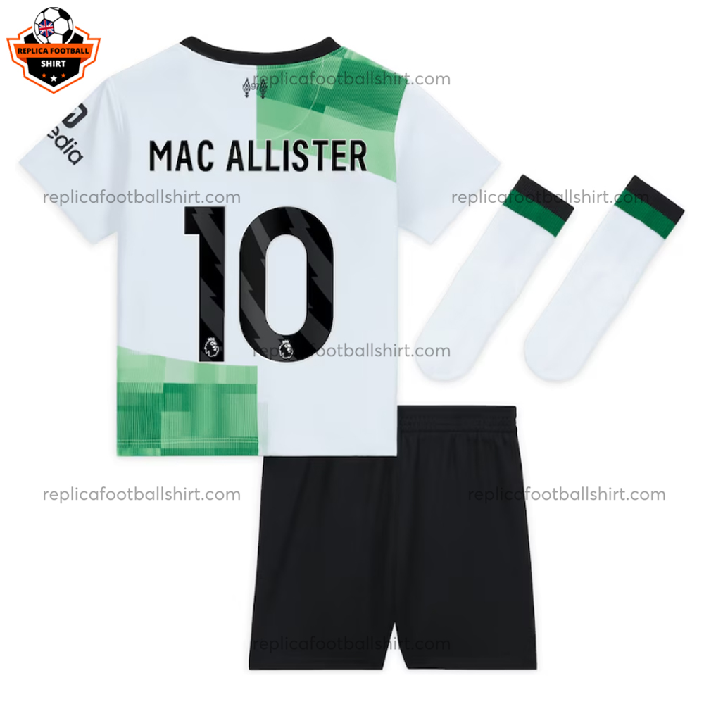 Liverpool Away Kid Replica Kit MAC ALLISTER 10
