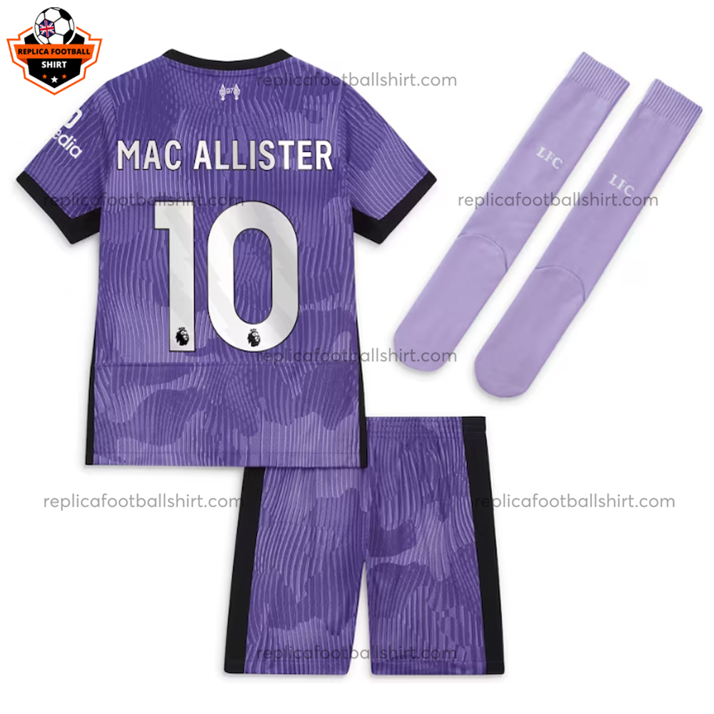 Liverpool Third Kid Replica Kit MAC ALLISTER 10