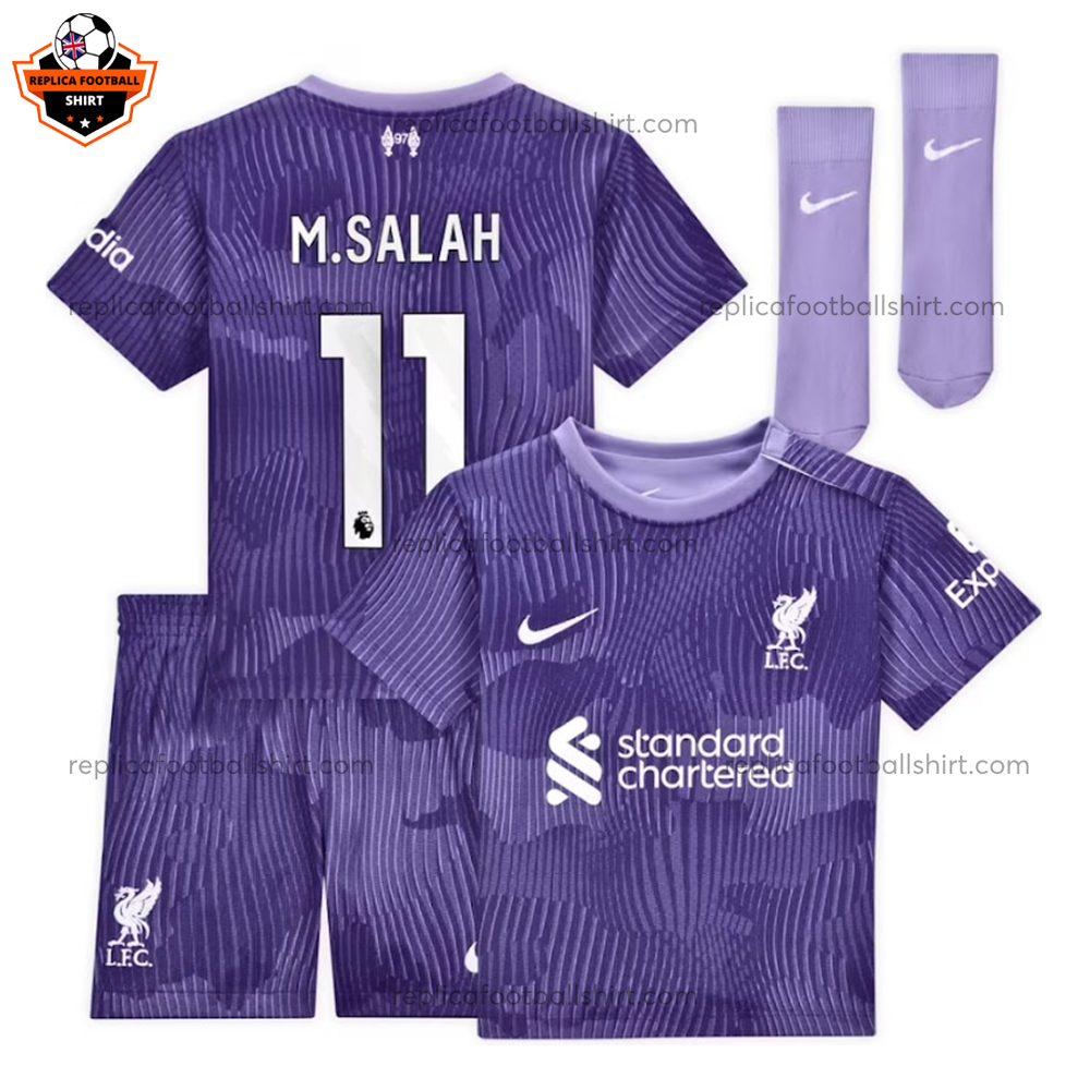 Liverpool Third Kids Replica Kit 23/24 Salah 11