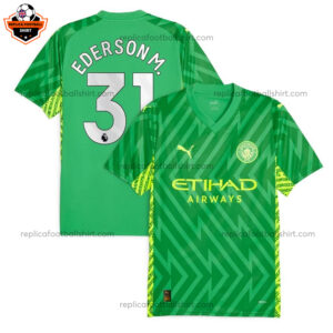 Man City Green Goalkeeper Replica Shirt EDERSON M.