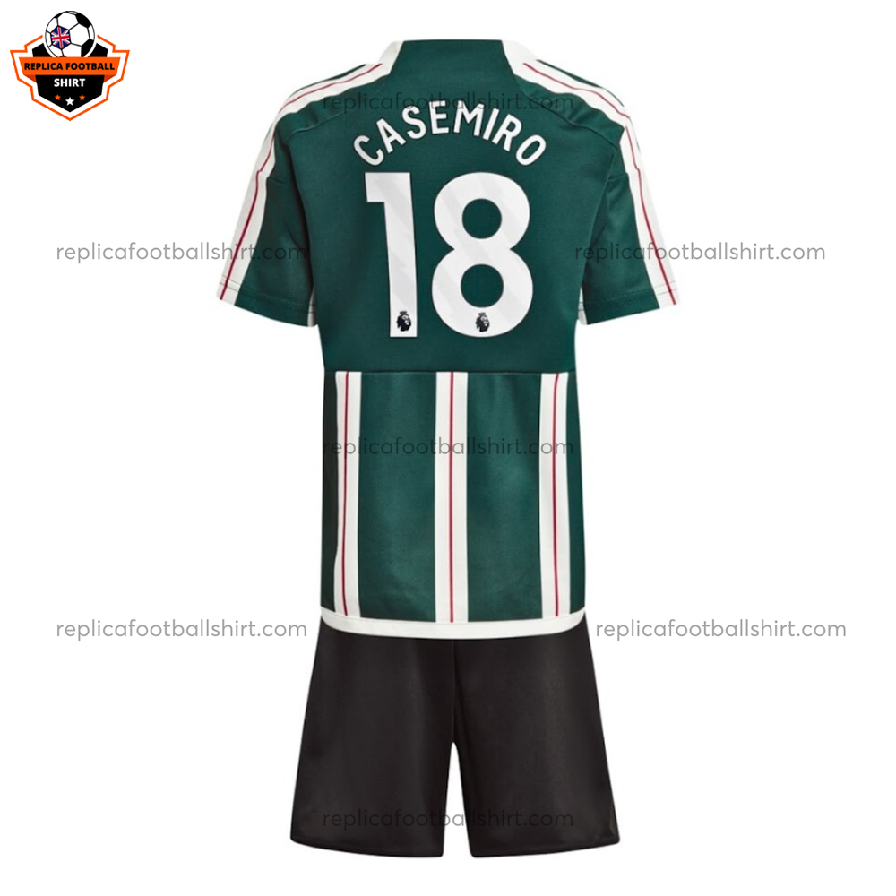 Man Utd Away Kid Replica Kit Casemiro 18