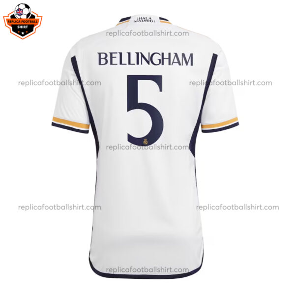 Real Madrid Home Replica Shirt Bellingham 5 - back