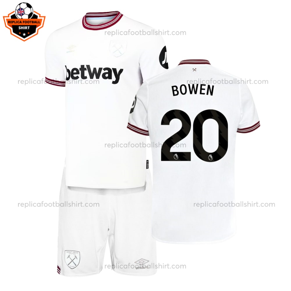 West Ham Bowen 20 Away Kid Football Kit 23 24 (