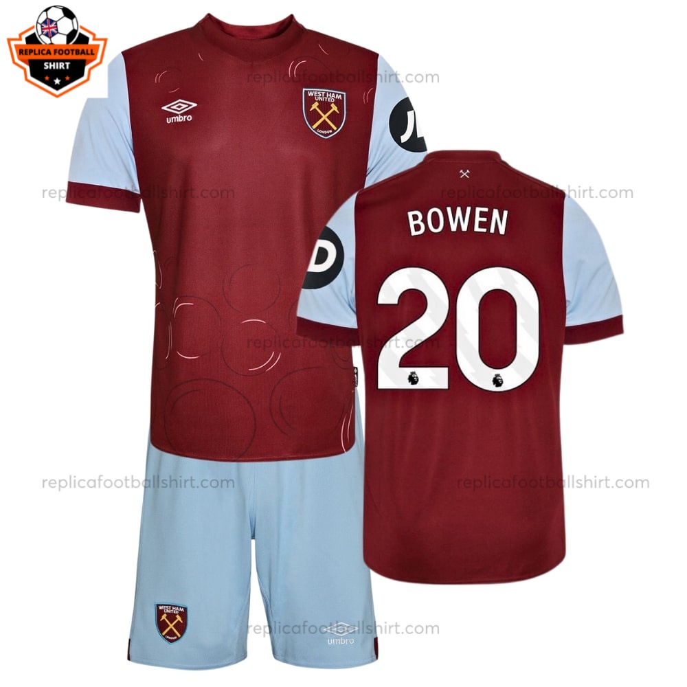 West Ham Bowen 20 Home Kid Football Kit 23 24