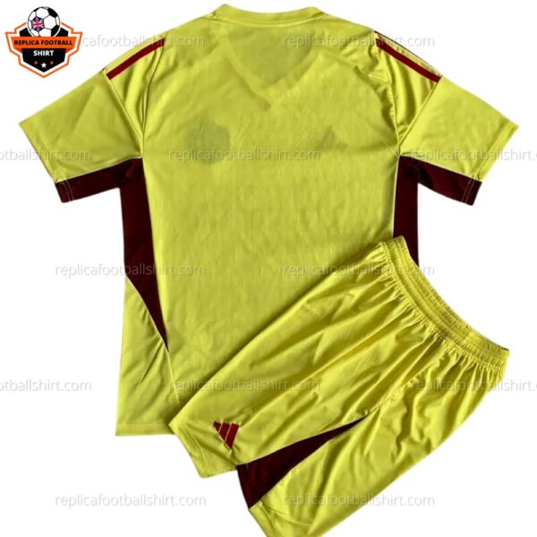 Man Utd Yellow Goalkeeper Kid Replica Kit - back