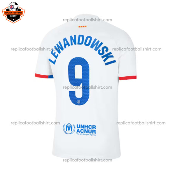Barcelona Away Replica Shirt LEWANDOWSKI 9 - back