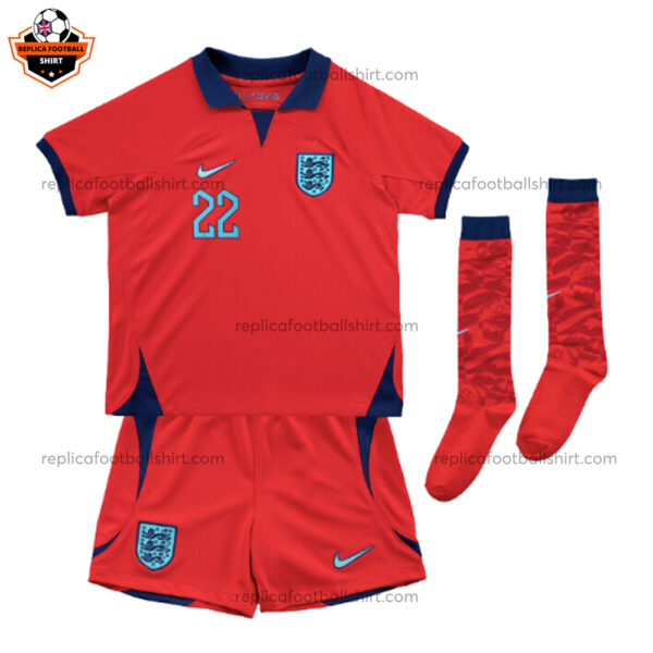 England Away Kid Replica Kit BELLINGHAM 22
