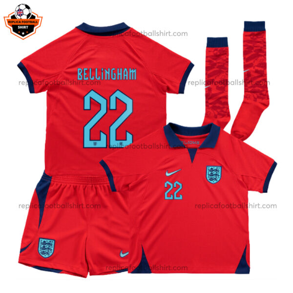 England Away Kid Replica Kit BELLINGHAM 22