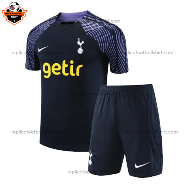 Tottenham Black Training Kids Replica Kit - front