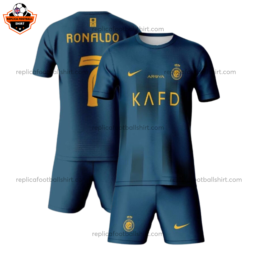 Al Nassr Away Kid Replica Kit 23/24 RONALDO 7 - front