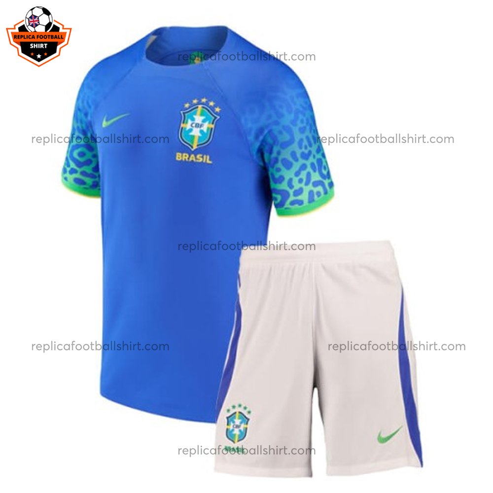 Brazil Away Kid 2022 Replica Kit