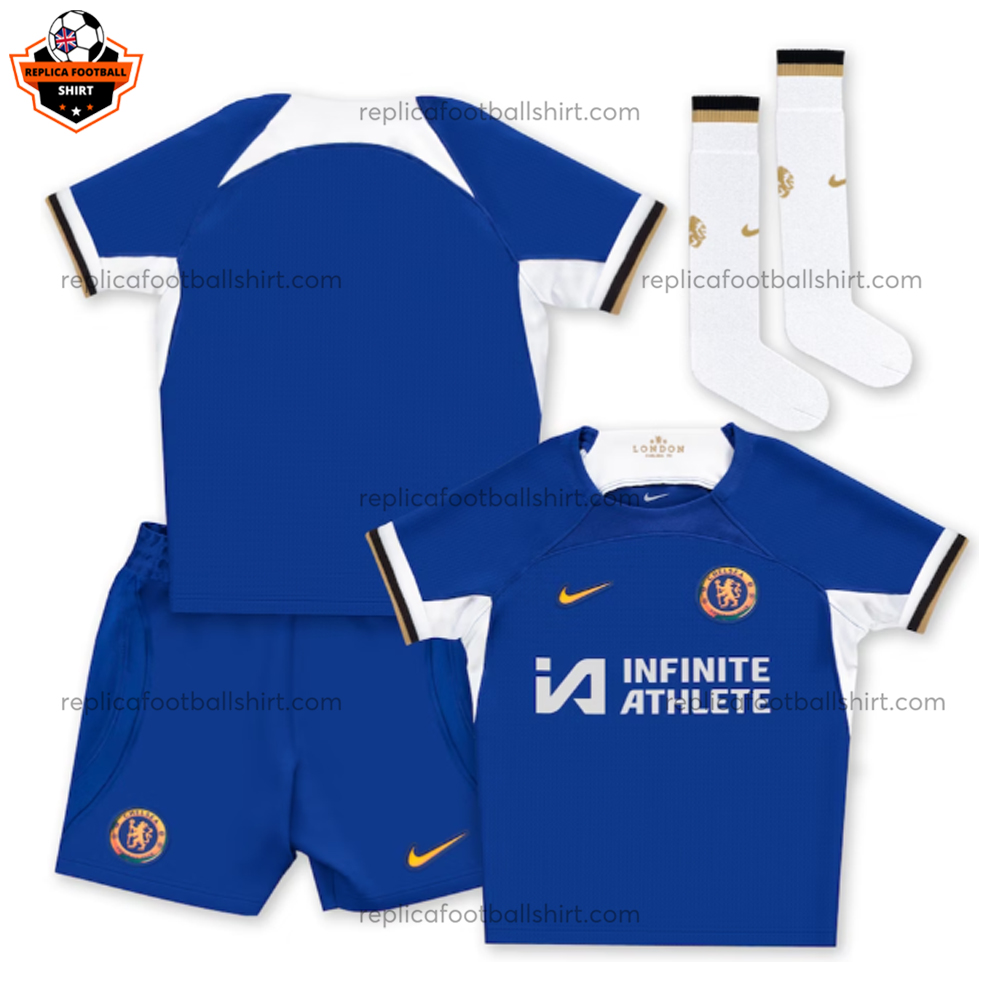 Chelsea Home Kid Replica Kit 23/24 Sponsor